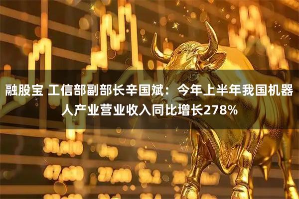 融股宝 工信部副部长辛国斌：今年上半年我国机器人产业营业收入同比增长278%